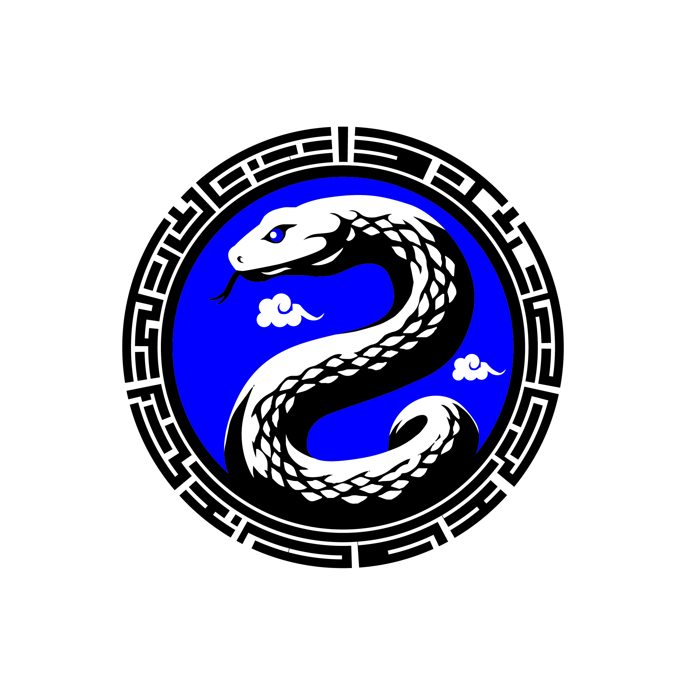 Snake blue logo artwork by Da Mouse Trap